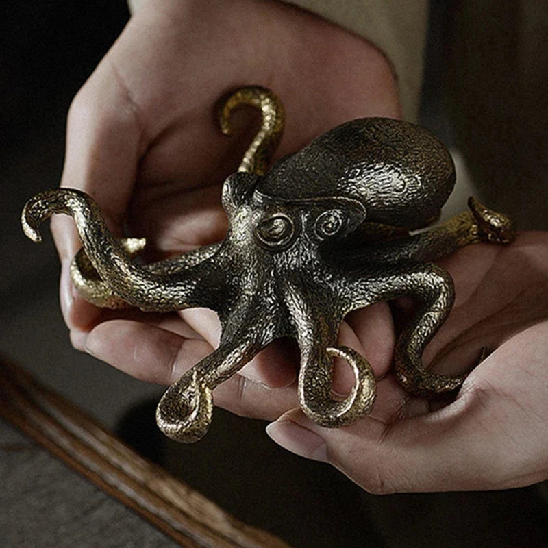 Copper Octopus Statue