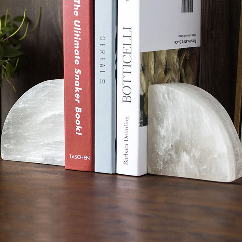 White Onyx Book Ends
