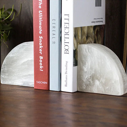 White Onyx Book Ends