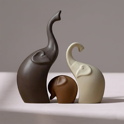 3-Piece Elephant Family