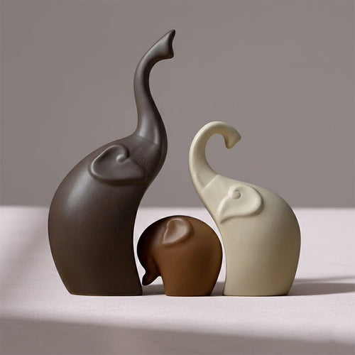 3-Piece Elephant Family