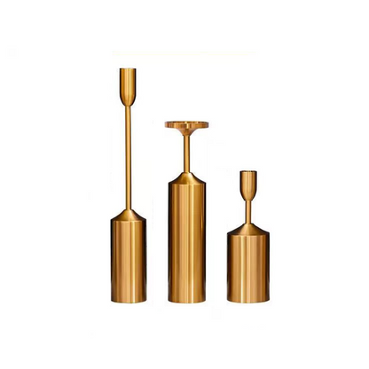 Regal Golden Candle Holders