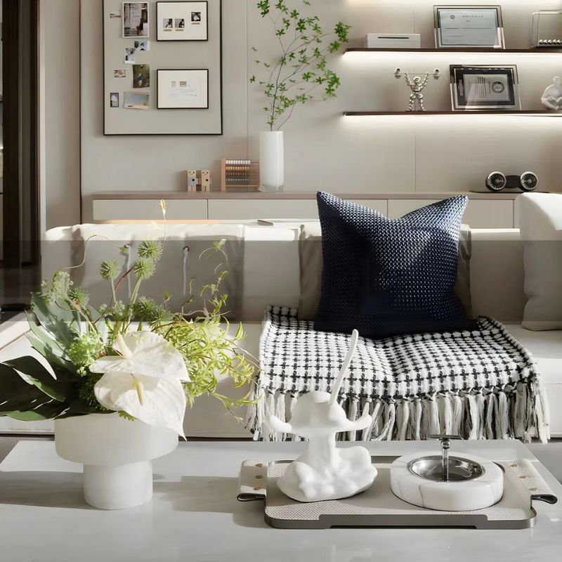 Scandinavian White Onyx Vases
