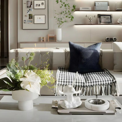 Scandinavian White Onyx Vases
