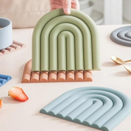Rainbow Silicone Coasters