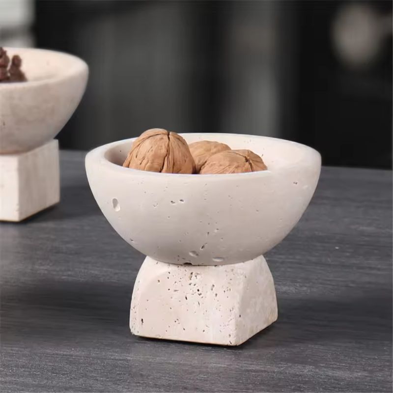 European Stone Bowls (Set of 2)