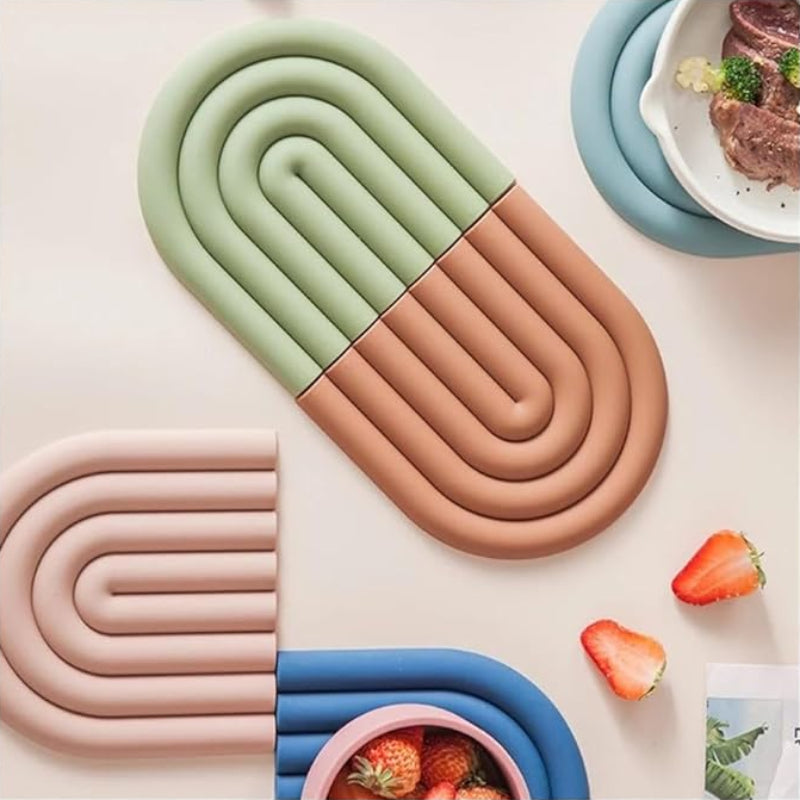 Rainbow Silicone Coasters