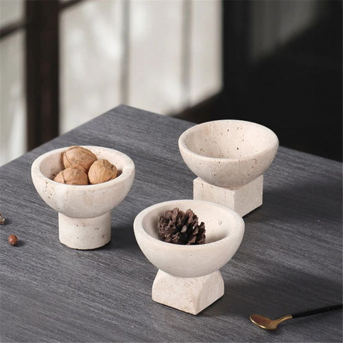 European Stone Bowls (Set of 2)