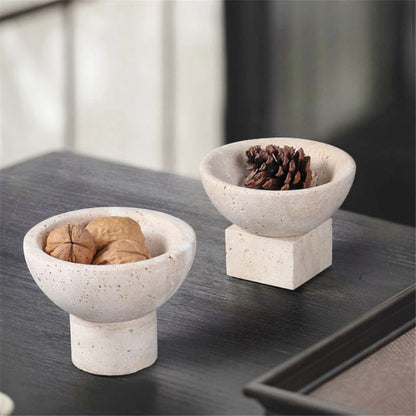 European Stone Bowls (Set of 2)