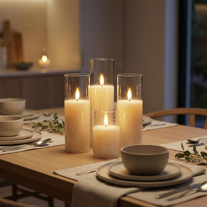 Flameless Candles (Set of 9)