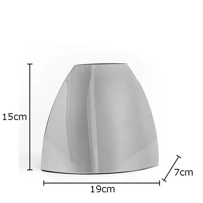 Silver Arc Mirror Vase