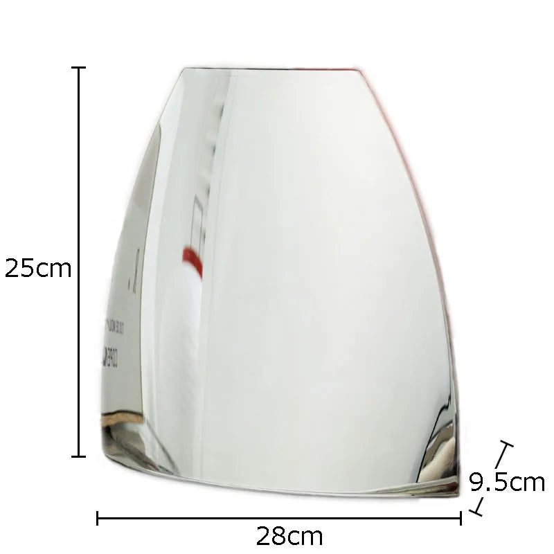 Silver Arc Mirror Vase