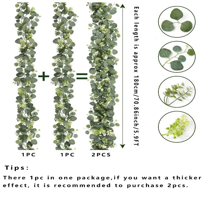 Artificial Eucalyptus Garlands