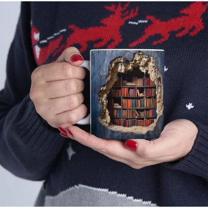 BiblioSip Bookshelf Mug