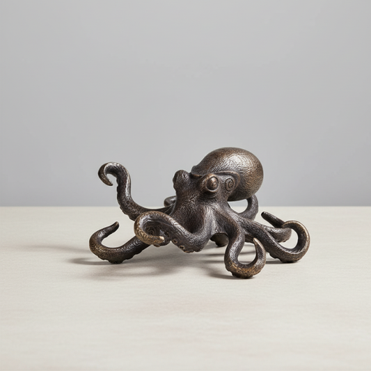 Copper Octopus Statue