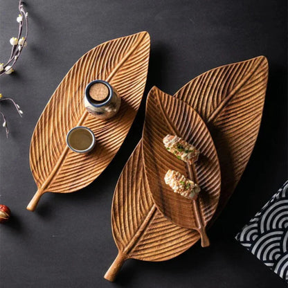 Wood Leaf Tray