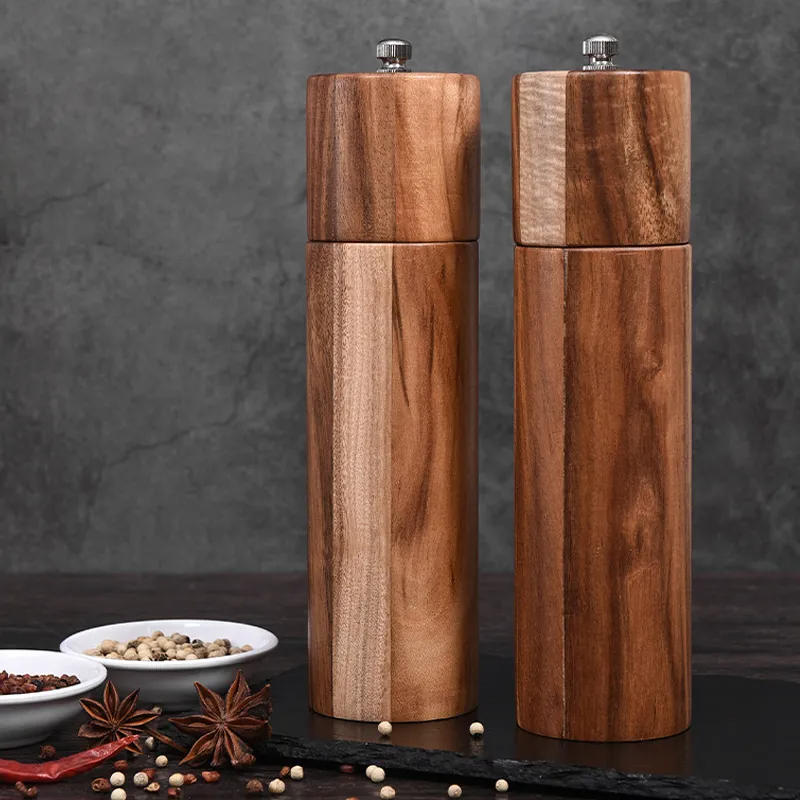 Grove Wooden Salt And Pepper Grinders