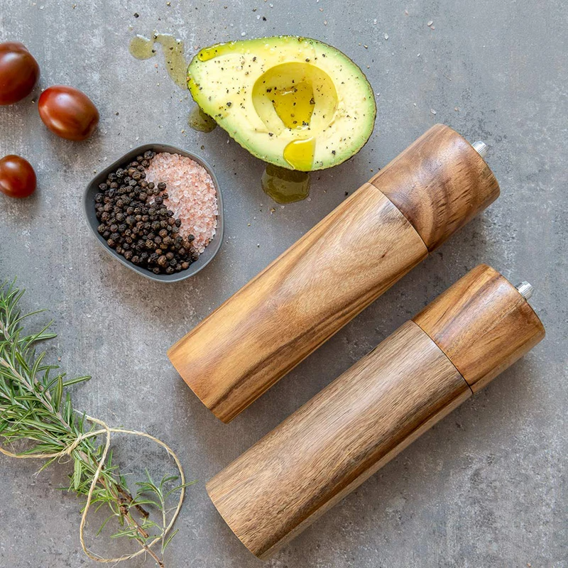 Grove Wooden Salt And Pepper Grinders