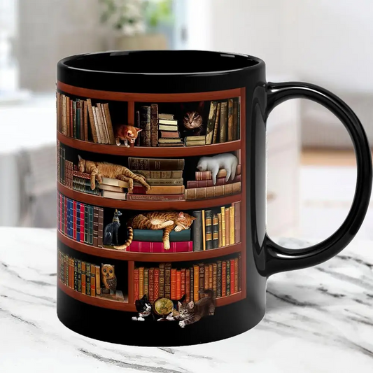 Kitty Book Nook Mug