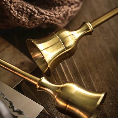 Nostalgic Bronze Candle Holders