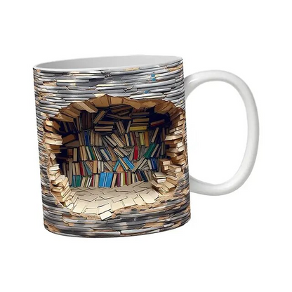 BiblioSip Bookshelf Mug