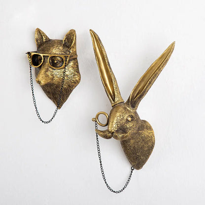 Dapper Animal Wall Decorative Figurines