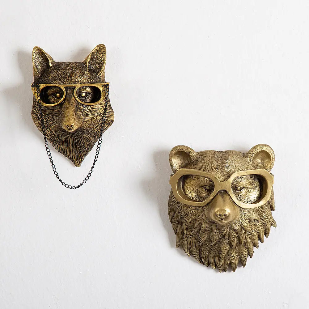 Dapper Animal Wall Decorative Figurines