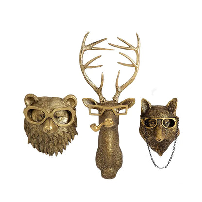 Dapper Animal Wall Decorative Figurines
