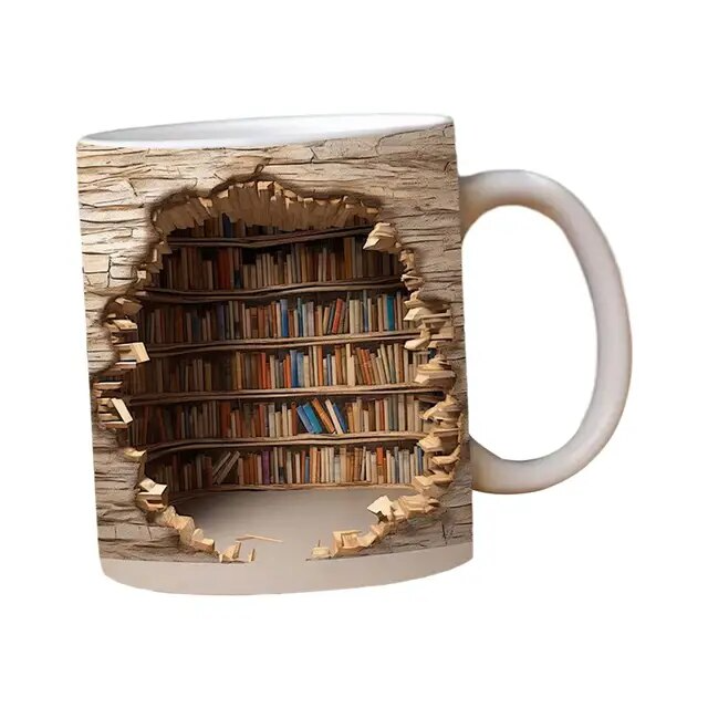 BiblioSip Bookshelf Mug
