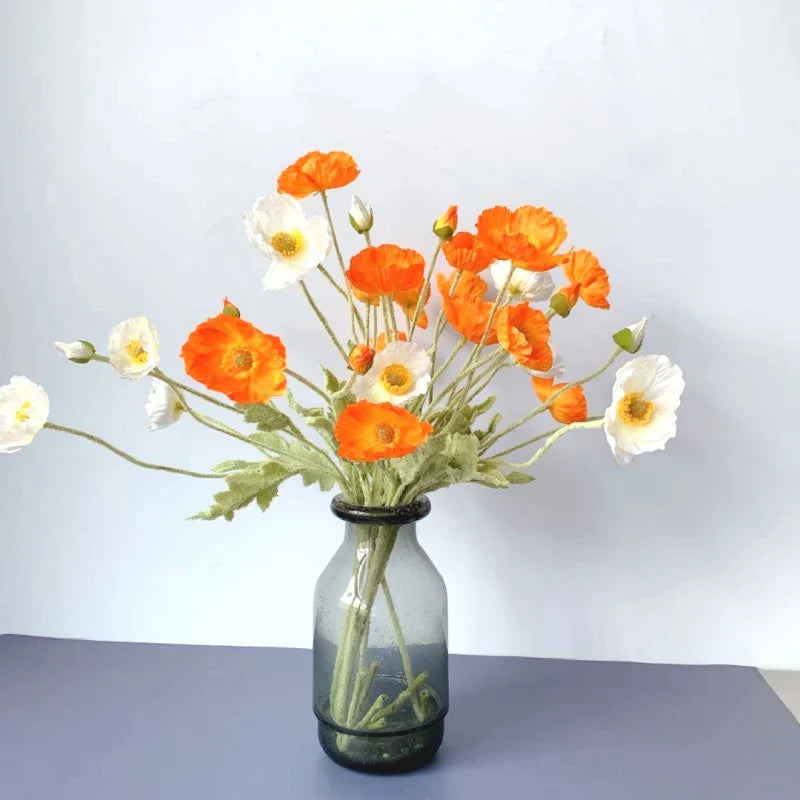 Artificial Poppy Flowers (Set of 6)