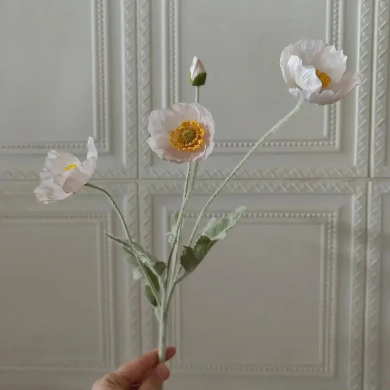 Artificial Poppy Flowers (Set of 6)