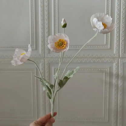 Artificial Poppy Flowers (Set of 6)