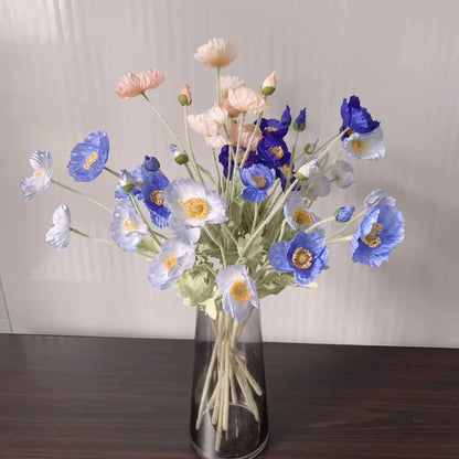 Artificial Poppy Flowers (Set of 6)