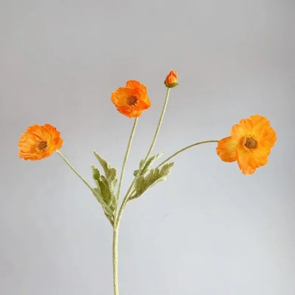 Artificial Poppy Flowers (Set of 6)