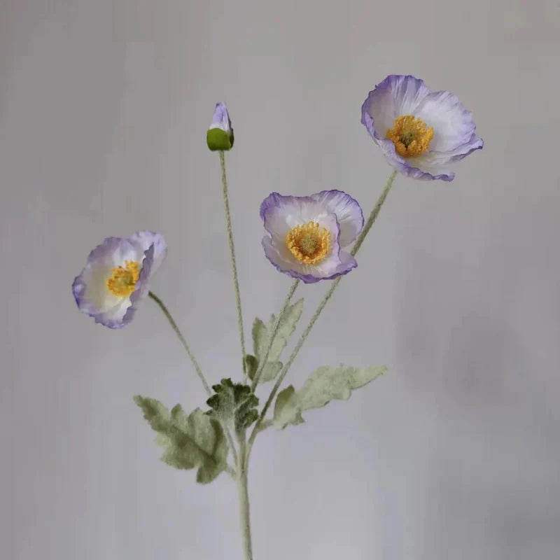 Artificial Poppy Flowers (Set of 6)