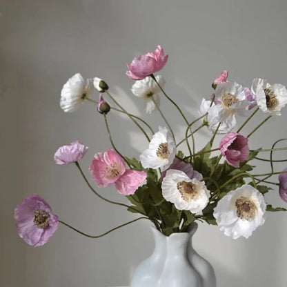 Artificial Poppy Flowers (Set of 6)