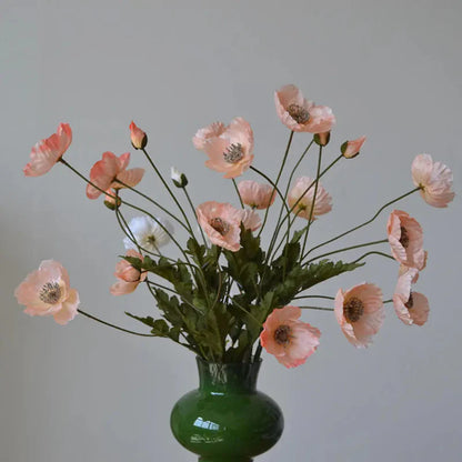 Artificial Poppy Flowers (Set of 6)