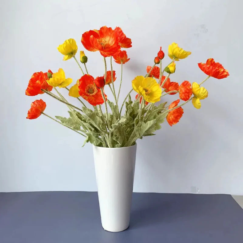 Artificial Poppy Flowers (Set of 6)