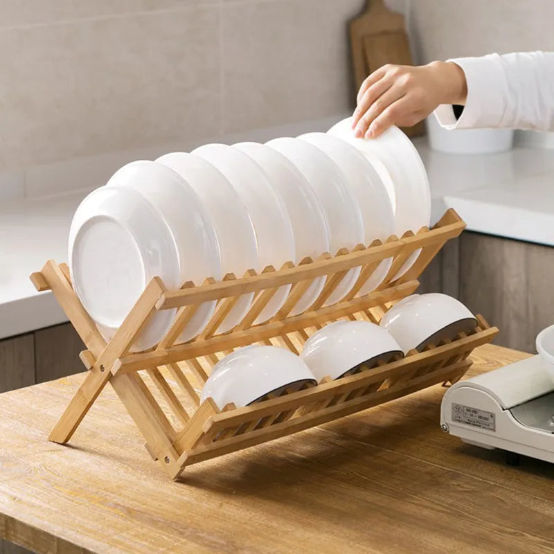 Zephyr Bamboo Dish Drying Rack