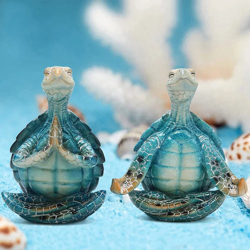 Sea Turtle Meditation Figurine