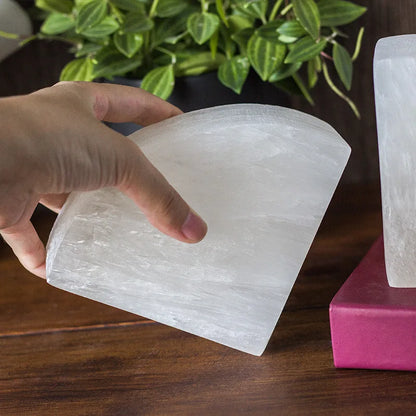 White Onyx Book Ends