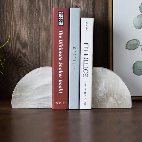 White Onyx Book Ends
