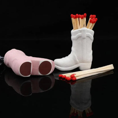 Cowboy Boot Match Stick Holders