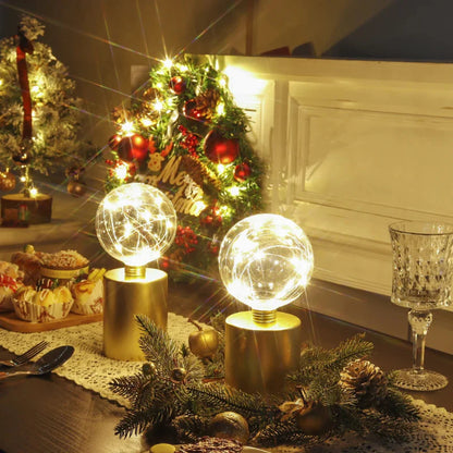Gold Fairy Light Lamps