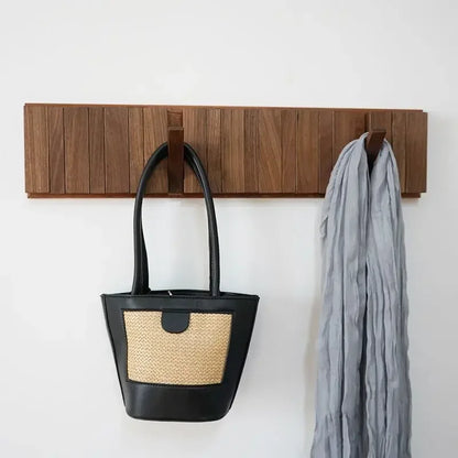 Japandi Walnut Wood Wall Hanger