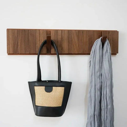 Japandi Walnut Wood Wall Hanger
