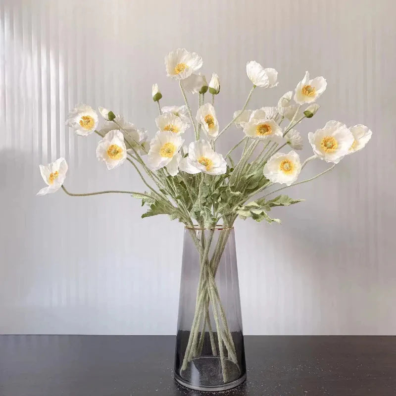 Artificial Poppy Flowers (Set of 6)