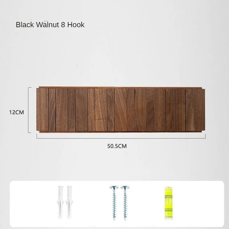Japandi Walnut Wood Wall Hanger