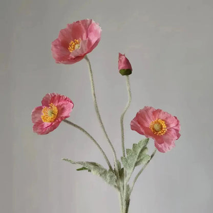 Artificial Poppy Flowers (Set of 6)
