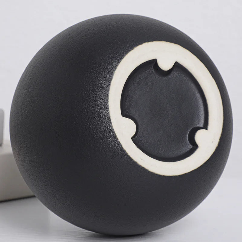Round Black Vases